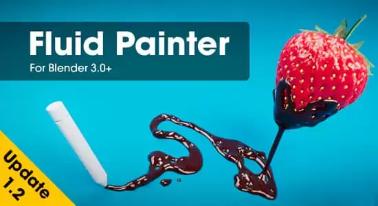 Fluid Painter v1.3.18 轻松绘制流体工具Blender插件