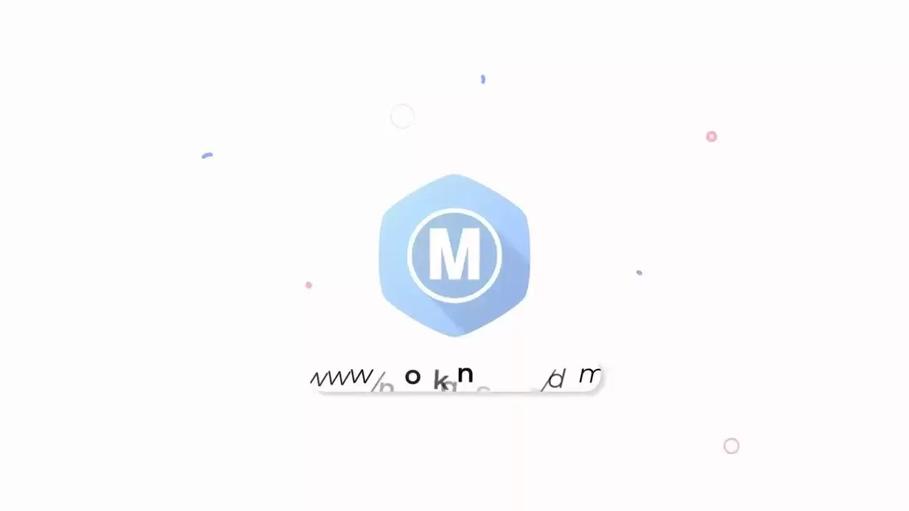 动态动画的鼠标光标点击LOGO标志展示AE工程-附配乐
