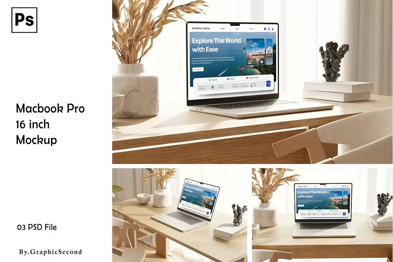 Macbook Pro 电脑样机 (PSD,PDF)免费下载