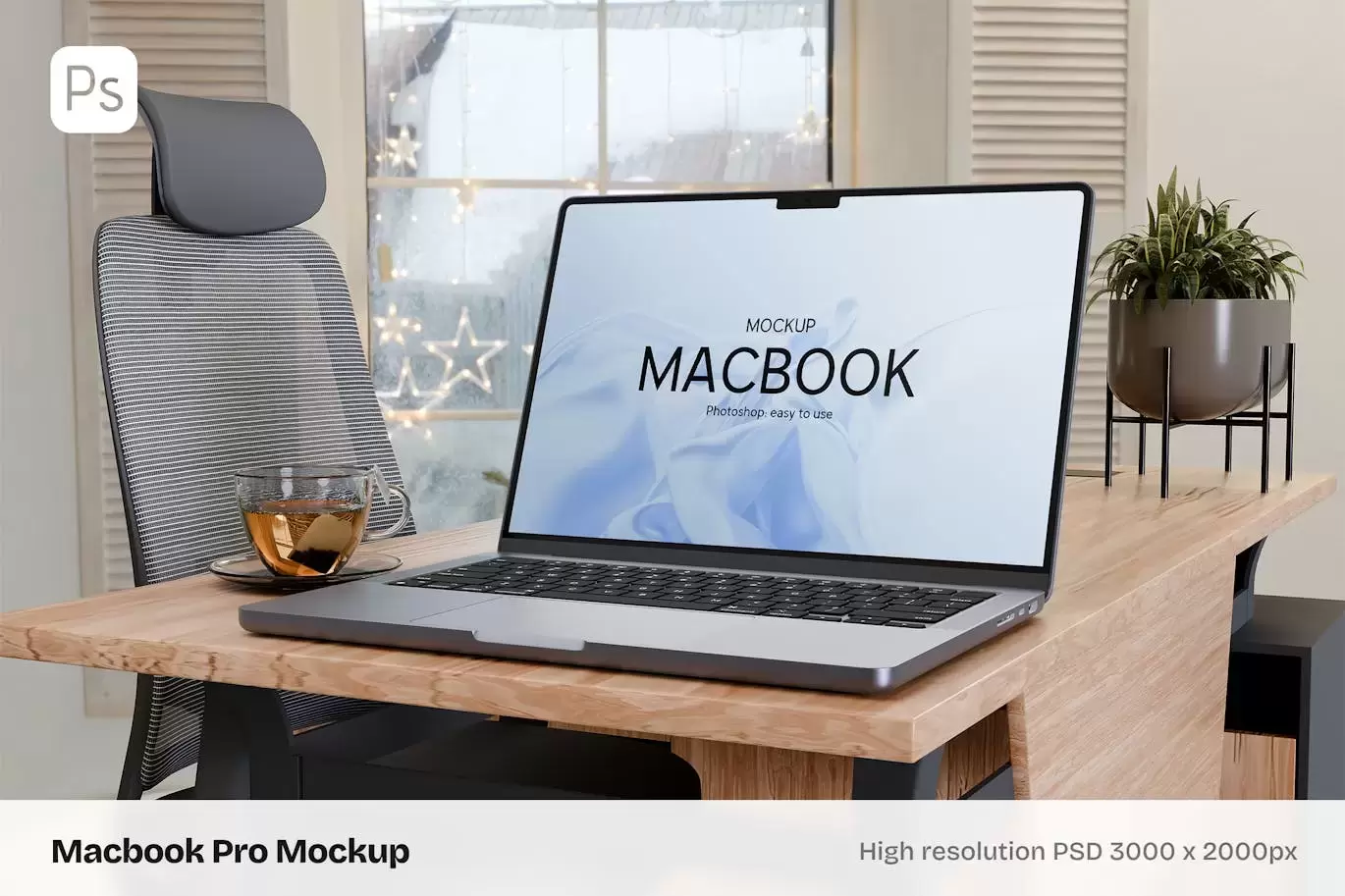 Macbook Pro 笔记本电脑样机 (PSD)免费下载