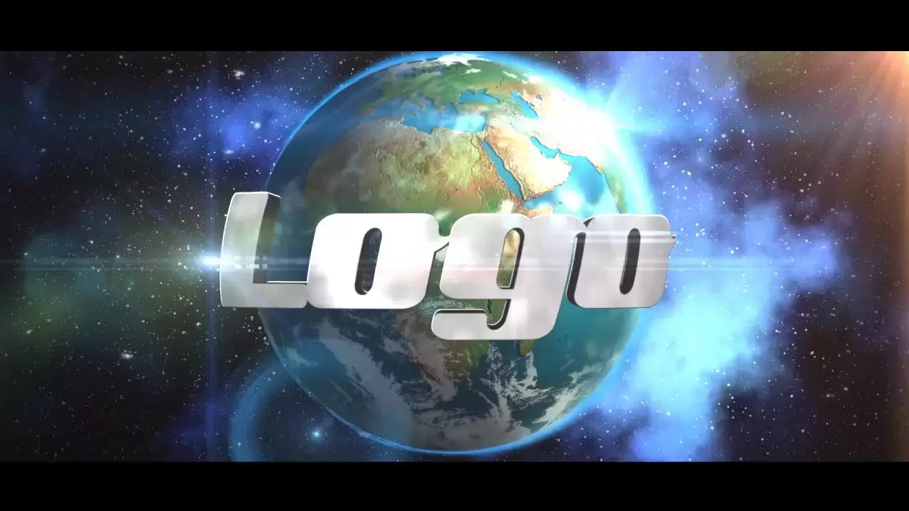 缩略图明亮壮观创意的地球LOGO标志AE工程-附音频