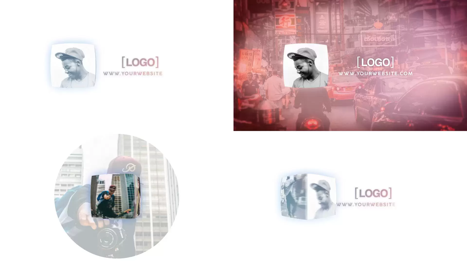 广告LOGO标志动画模板AE工程-附音频
