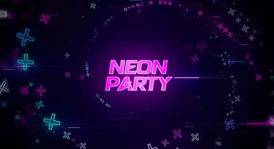 AE模板-聚会派对酷炫文字标题动画片头 Party Titles