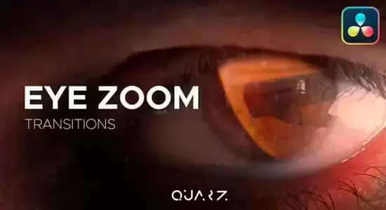 缩略图达芬奇模板-创意眼睛视野缩放转场过渡预设 Eye Zoom Transitions for Davinci Resolve