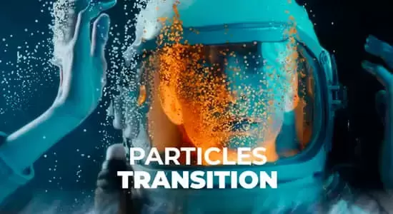缩略图达芬奇模板-粒子溶解消散视频转场预设 Particles Transition