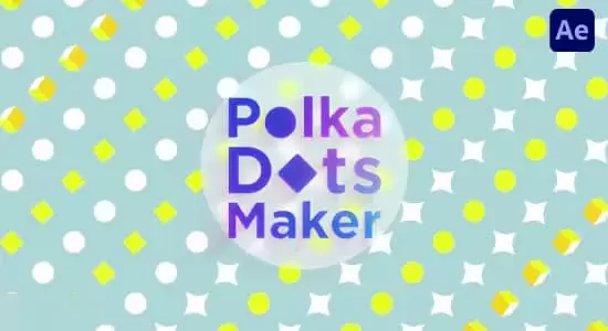 缩略图AE脚本-圆点图形矩阵排列效果MG动画 Polka Dots Maker v1.2
