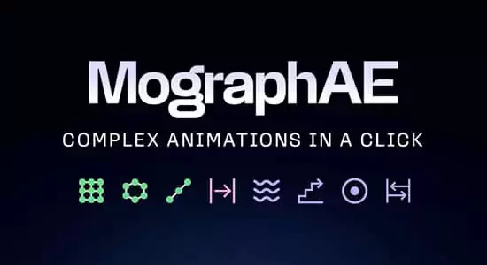 缩略图MographAE V1.6 快速创建克隆动画效果工具包AE脚本