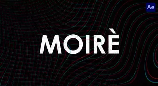 缩略图AE脚本-视频摩尔纹视觉特效 Moiré V1.5