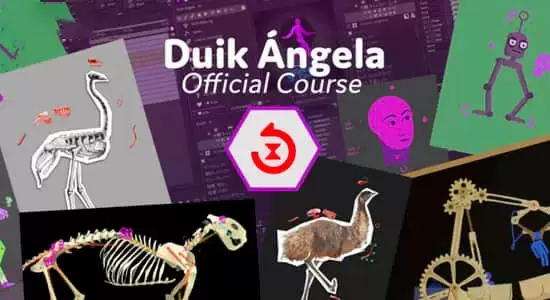 缩略图中文版二维卡通角色骨骼绑定MG动画工具AE脚本 Duik Angela 17.1.15 Win/Mac