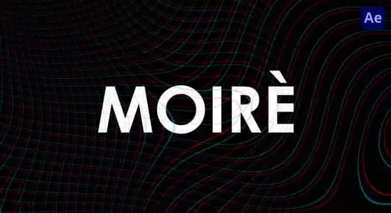 缩略图AE脚本-视频摩尔纹视觉特效 Moiré V1.6
