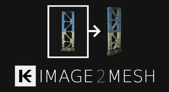缩略图将图像转换为网格几何图形Blender插件 Image 2 Mesh Pro v2.0