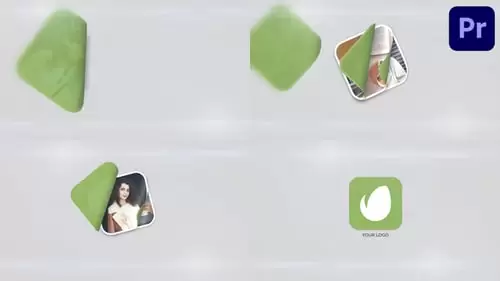 色彩碎片抽象logoLOGO标志页PR模板Logo Pages