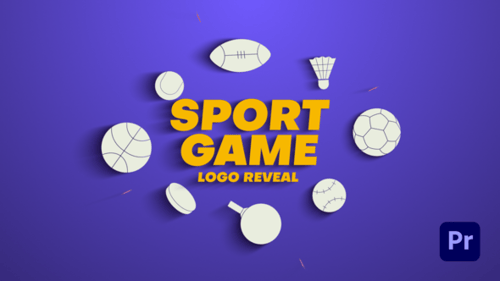 体育游戏LOGO标志显示PR模板Sport Game Logo Reveal