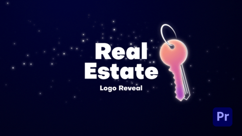 房地产钥匙标志显示PR模板Real Estate Keys Logo Reveal