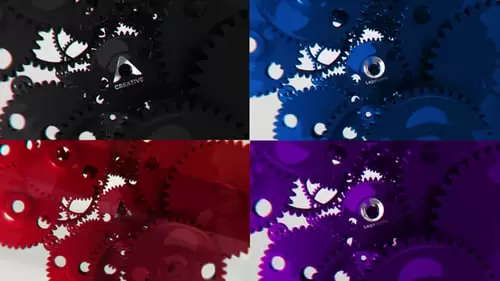 齿轮机械结构工程logo揭开面纱PR模板Cogs Unveil