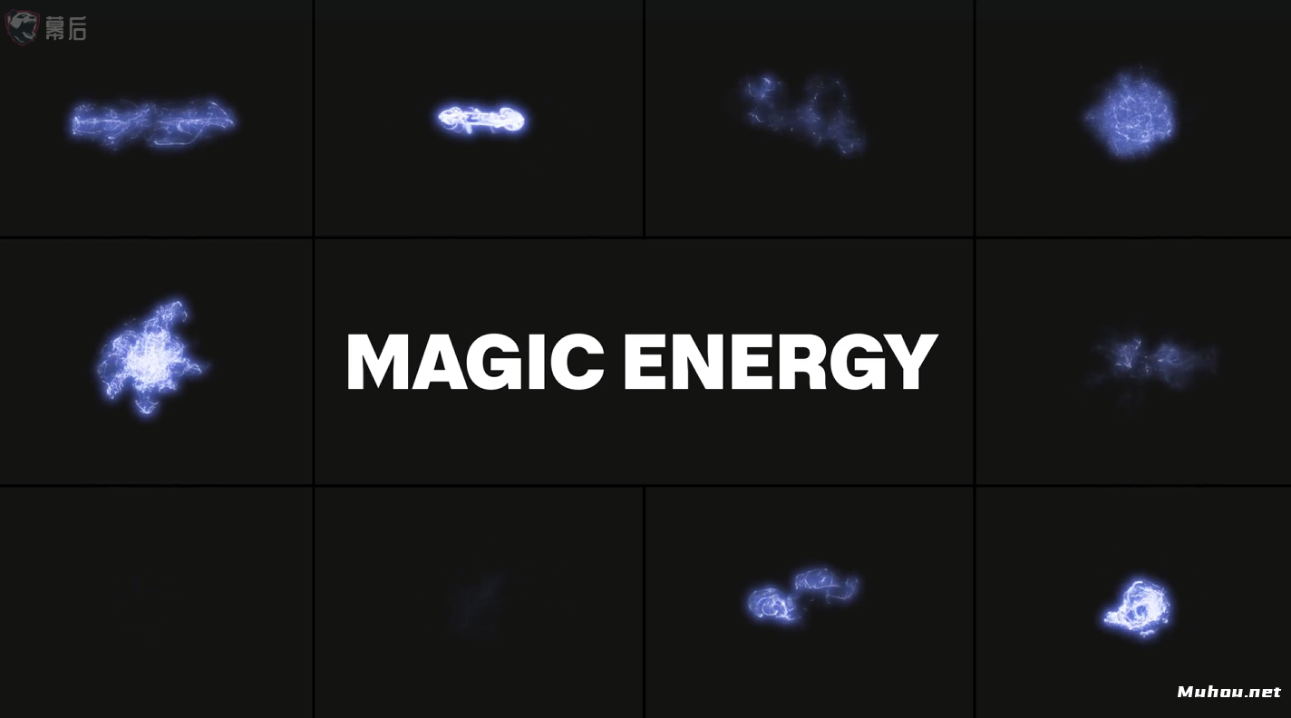 魔法能量电流元素PR模板Magic Energy