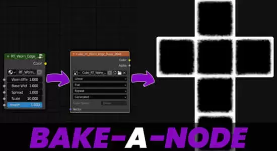 Blender插件-节点烘焙工具 Bake-A-Node v3.0.0