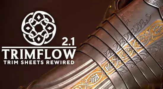 Blender插件-贴画纹理路径绘制工具 Trimflow V2.0