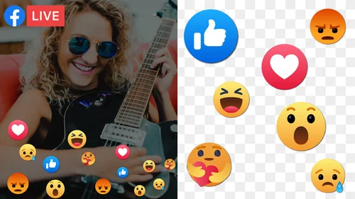 Facebook表情符号反应包AE模板