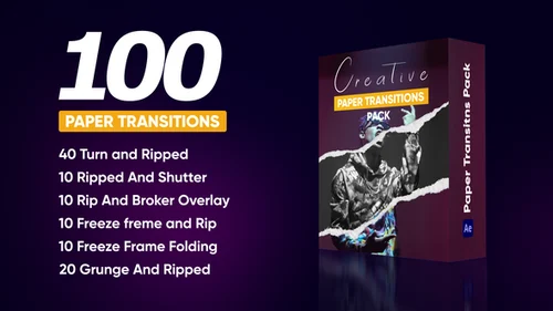 折叠画廊艺术动画 AE 模板