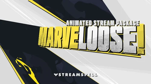 主播直播MARVELOOSE!流媒体包装AE模板