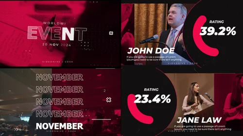 现代化政治新闻广播级动态图形AE模板