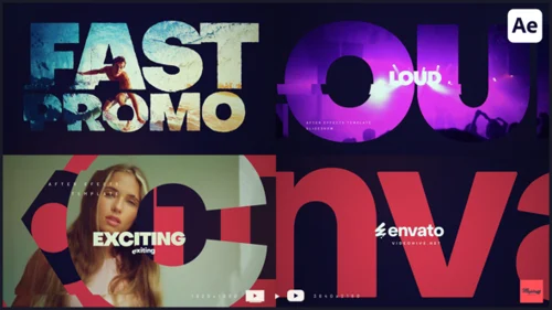 动态健身动作宣传AE模板