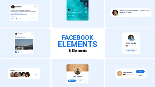 企业社交媒体推广AE模板 - 专业多平台动效套件