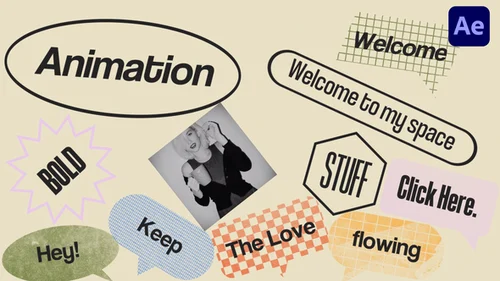 Gravity Drops Typography Unveil - 动态文字揭示AE模板