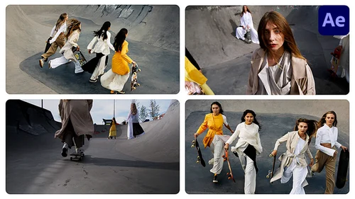 ActionGallery 全能影视特效AE模板 - 动态拼贴艺术与故障美学