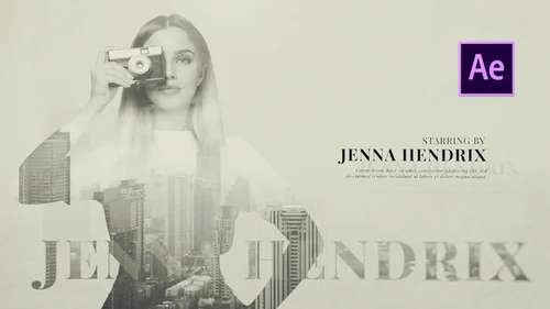 双曝光水墨艺术片头 - AE动态艺术开场模板