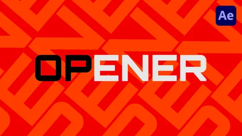 现代商业级开篇动画 - 用色彩与节奏引爆视觉冲击AE模板