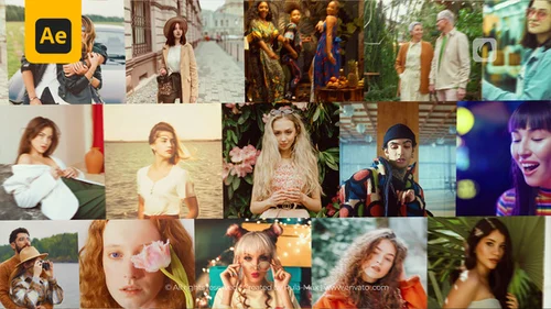 多屏幕动态拼贴展示模板 | AE模板