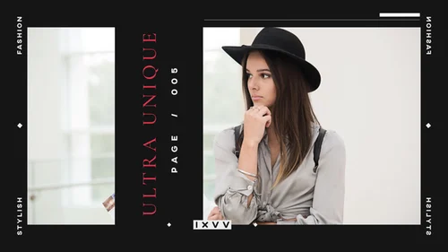 时尚时尚作品集展示AE模板