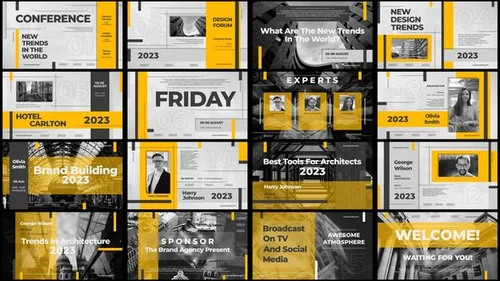 企业级商务演示动画开场AE模板