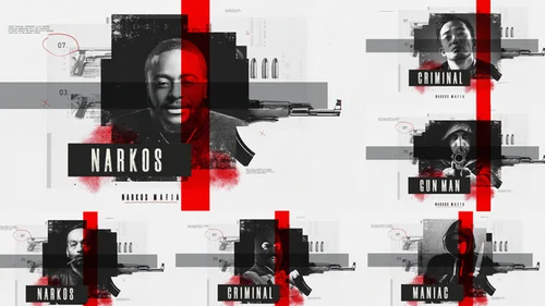 犯罪揭幕战杂质AE模板