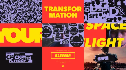 动态文字排版开场模板 - AE特效模板介绍