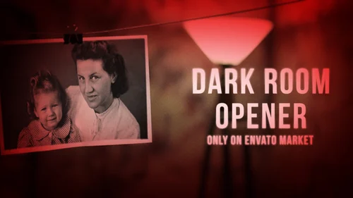 老式暗房投影仪相册 AE 模板