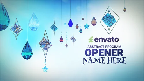 三维抽象动态开场 AE 模板