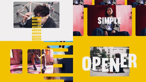 片头动画-风格的片头动画和时尚AE模板