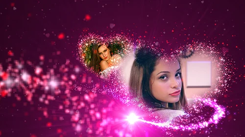 魔法情人节特制 - 浪漫情侣开场AE模板