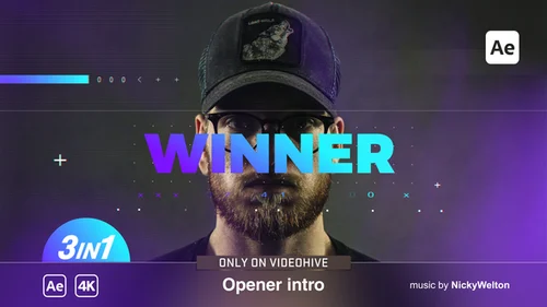 动感霓虹派对 AE 宣传模板