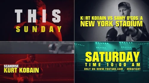 极限格斗预告片AE模板 - 硬核动作宣传利器