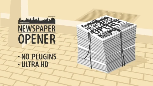 城市新闻广播动态包装 AE 模板 - 信息头条与播报专场