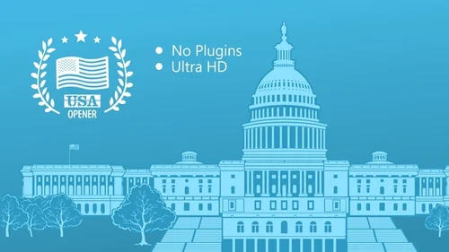 AE模版 - 美国精神宣传开场片头