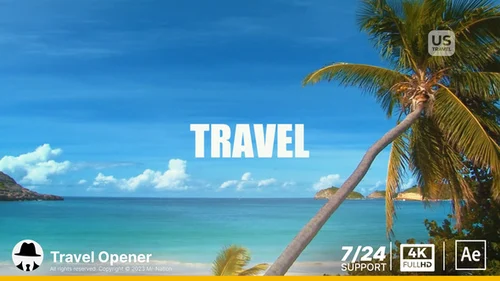 都市冒险故事 - 动态拼贴AE开场模板