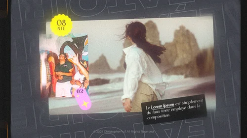 AE动态艺术模板：法国新浪潮印象