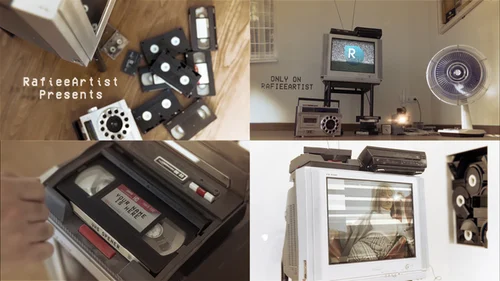 80-90年代复古故障电视特效AE模板