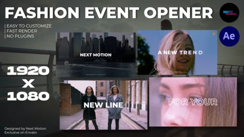 现代优雅时尚秀动态展示AE模板介绍