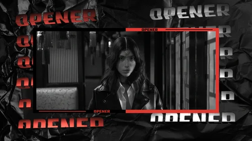 AE模板：黑潮律动 - 动感时尚自由节奏片头